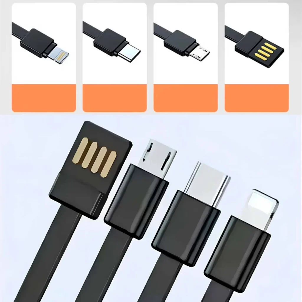 Power bank 100000мАг на сонячній батареї з перехідниками, YM-638CX, чорний