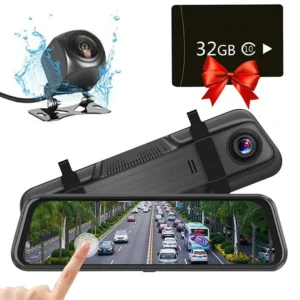 Відеореєстратор дзеркало H90 H02 + карта пам’яті на 32 GB (автомобільний відео реєстратор)