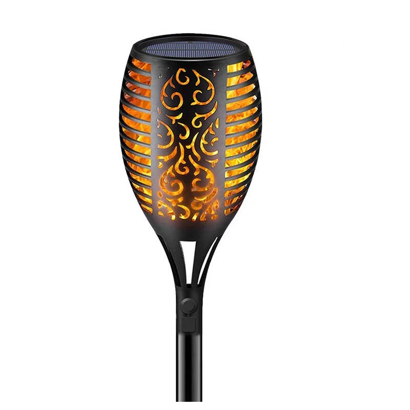 Садовий світильник Solar flame 52 см, 96 LED (ефект живого полум’я на сонячній батареї), 1 комплект – 8 шт
