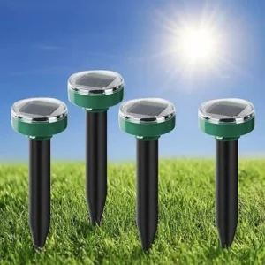 Ультразвуковий відлякувач кротів Garden Pro на сонячній батареї (радіус 15 м), 1 комплект (4 шт)