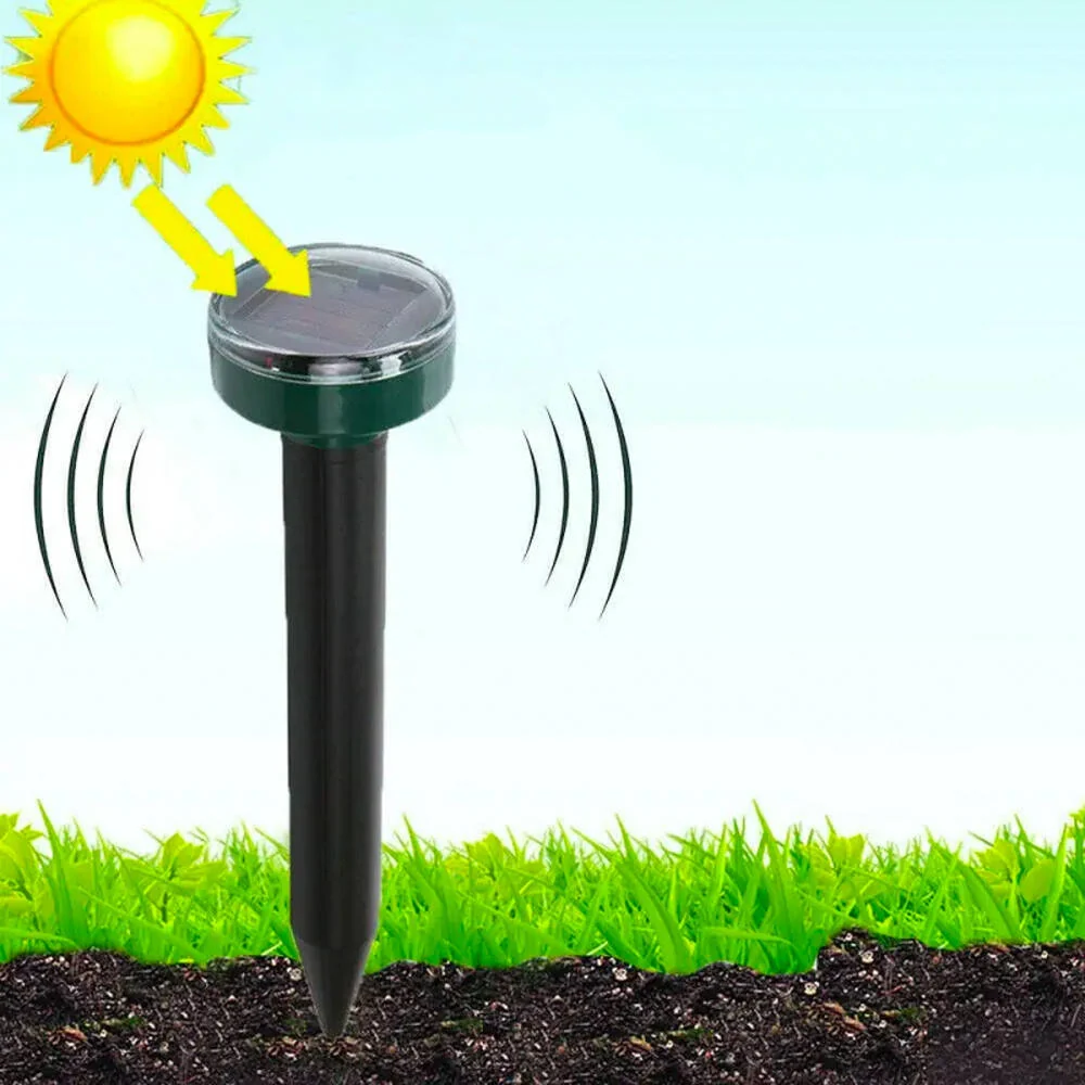 Ультразвуковий відлякувач кротів Garden Pro на сонячній батареї (радіус 15 м), 1 комплект (4 шт)