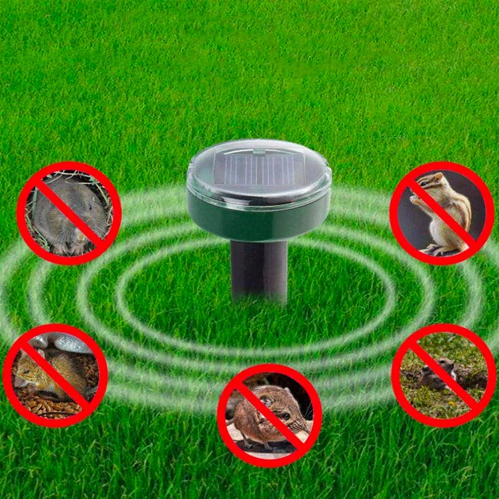 Ультразвуковий відлякувач кротів Garden Pro на сонячній батареї (радіус 15 м), 1 комплект (4 шт)