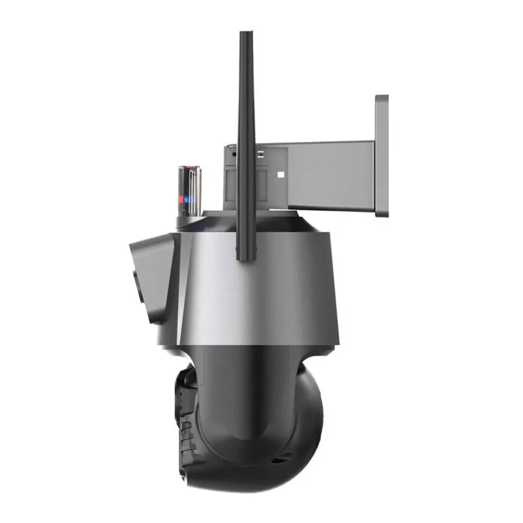 Вулична WiFi камера Dual Lens з картою пам’яті на 64 ГБ, 2 об’єктиви, поворотна, IP66, нічна зйомка